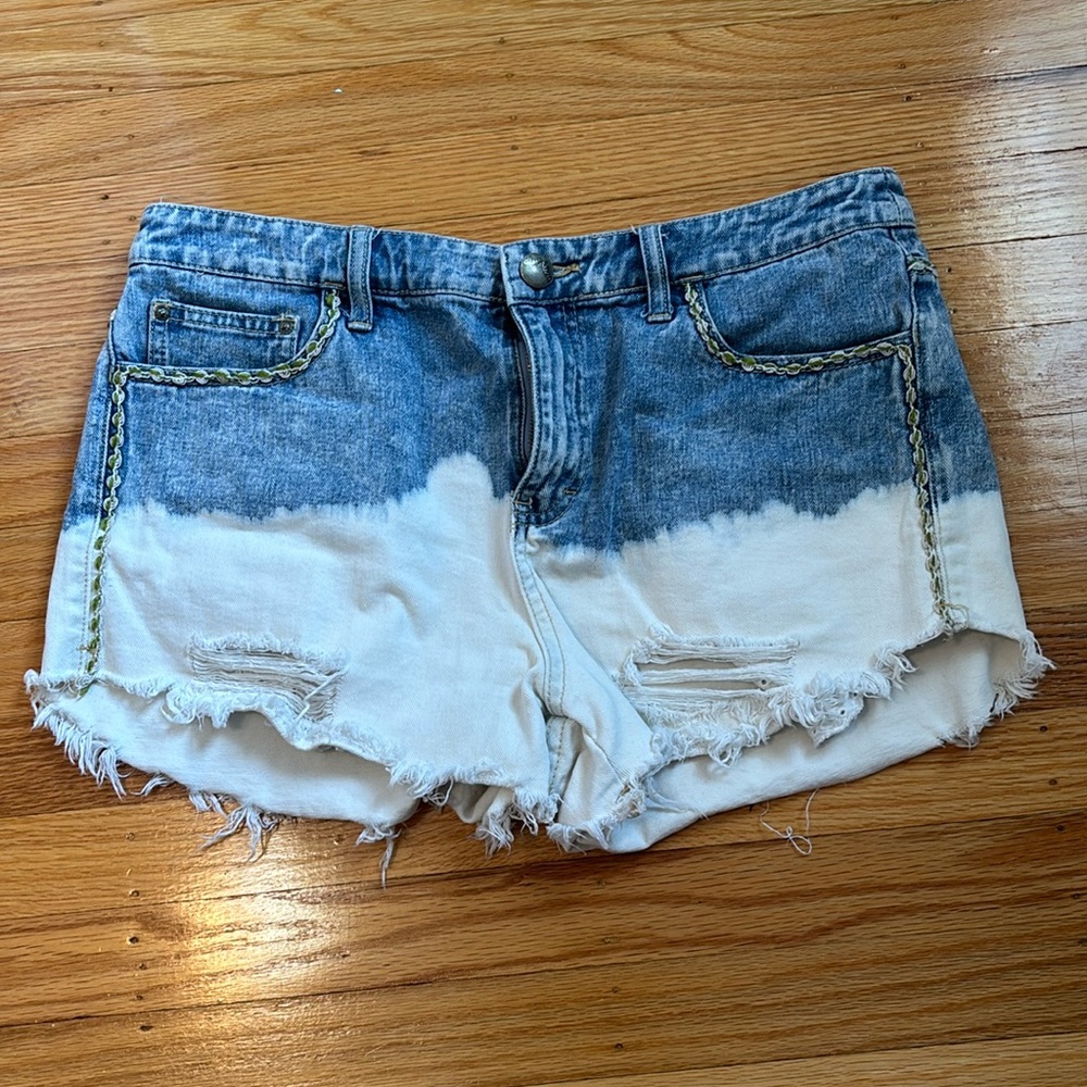 Free People mid rise denim short